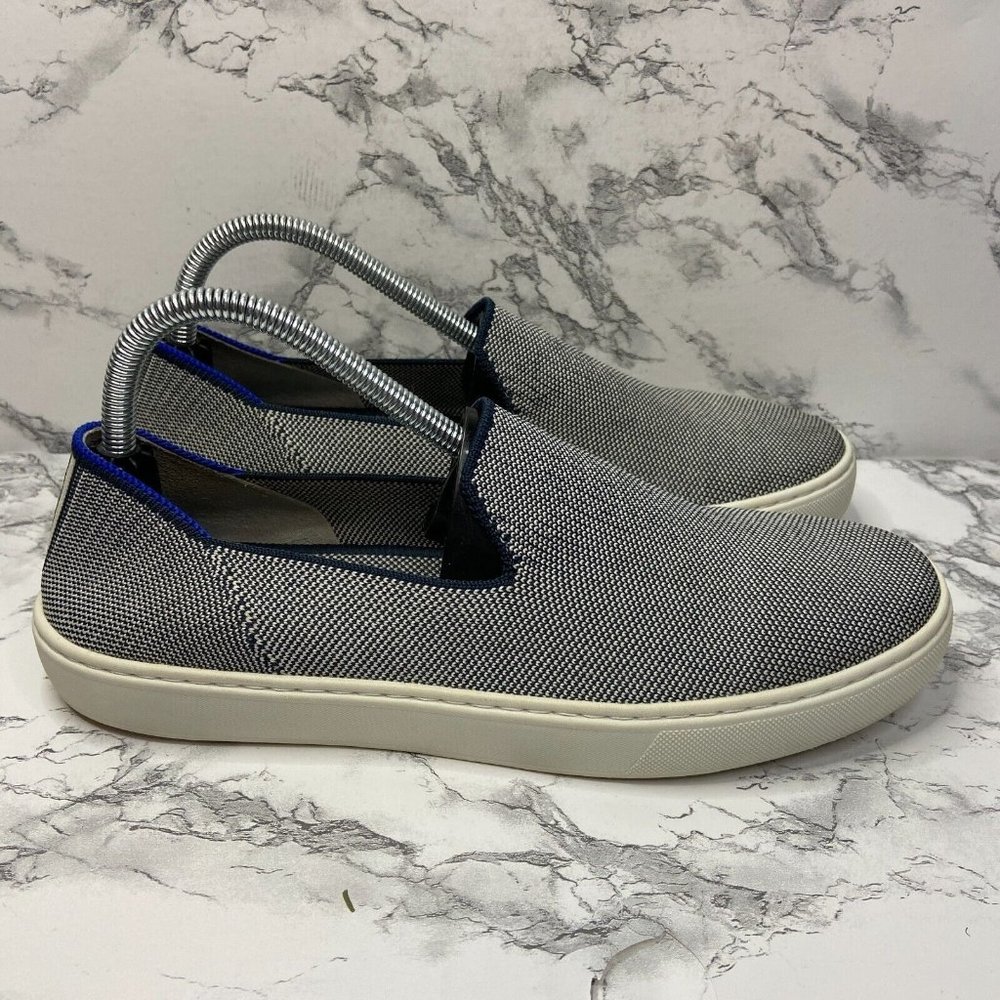 Rothy's Black and White Slip-On Sneakers